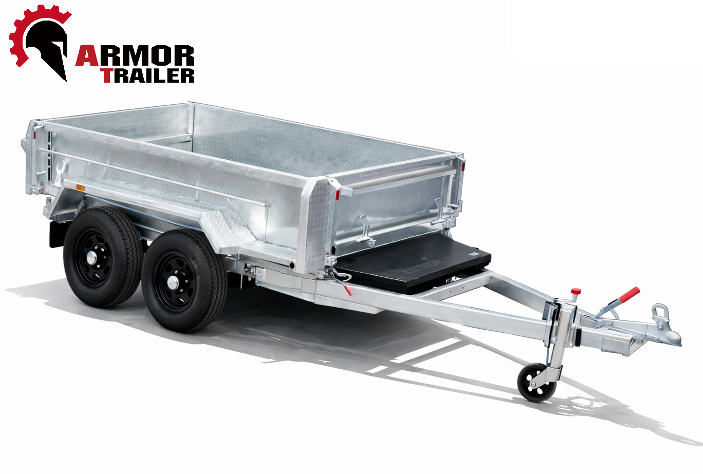DISCOUNT ( RRP $9400 / Now $8990  ) 10x6 Galvanised Heavy Duty Tandem With Elec Brake Hydraulic Tipper Trailer ATM3500KG(Model : TH106 )